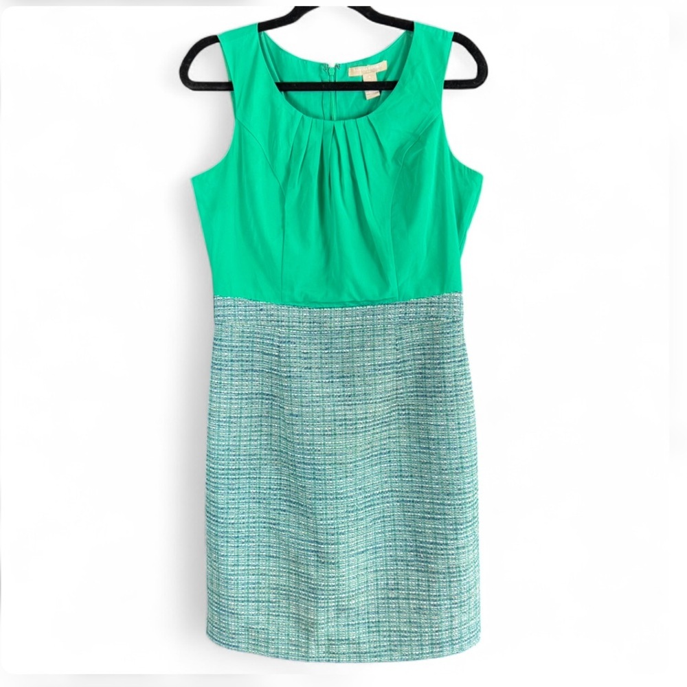 Banana Republic Green Sleeveless Sheath Dress